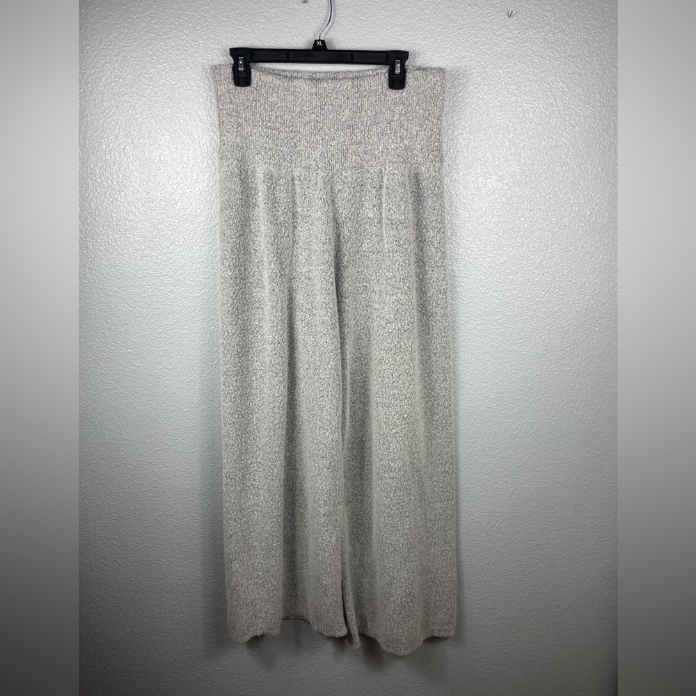 Gabrielle Union New York & Company Grey High Rise Sweater Wide Leg Lounge Pants - Picture 2 of 11